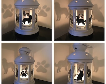 Bernese Mountain Dog Candle Lantern