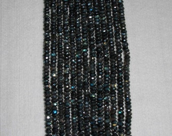 Labradorite, Diamond Labradorite, Faceted Rondelle, Labradorite Rondelle, Natural Stone, Semi Precious, Half Strand, 6.5-7mm, AdrianasBeads