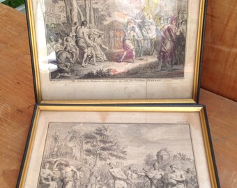 Pair of 18 th century engraving