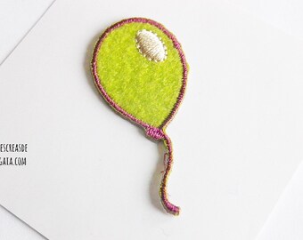 1 appliqué felt and embroidery - balloon - fusible
