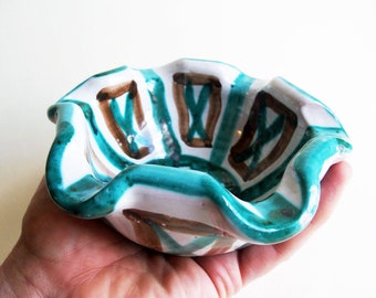 -Vintage 50's - ceramic ashtray signed RP Robert Picault - Vallauris