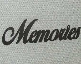Memories Wall Word Decor Art