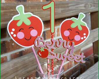 Strawberry Centerpiece, Strawberry Birthday