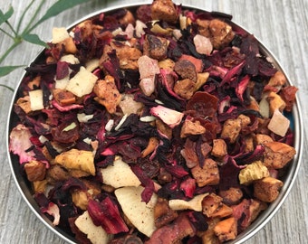 Pina Colada Tea Fruit Tea Coconut Tea Pineapple Tea Blend Loose Leaf Tea Leaves Loose leaf Tea Lover Gift Iced Tea Hostess Gift Tea Herbal