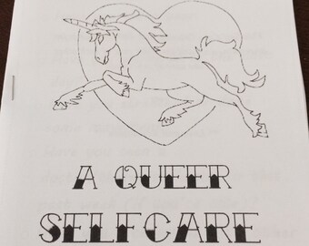 I'm a F***ing UNICORN, Queer Self-Care Coloring Book-Zine