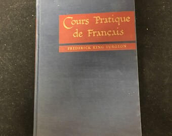 Vintage 1947 Book, Cours Pratique de Français
