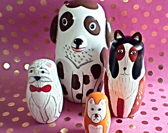 Set of Matryoshka Dog Nesting