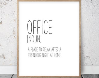 Funny office art | Etsy