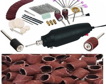 Brand New 131 Pc Rotary Tool Set Burs Grinders Polishers Buffing Sanders Sharpeners Drill Bits Burs Cutters Discs Hobby Craft Rotary Tools