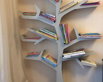 Shelf for books and souvenirs in the form of "Tree", handmade.