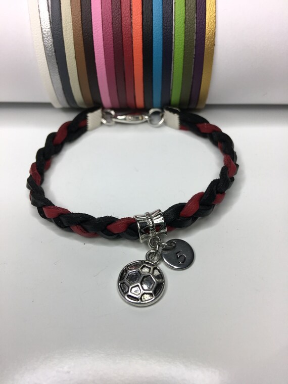 Soccer bracelet Sports jewelry Charm bracelet Friendship