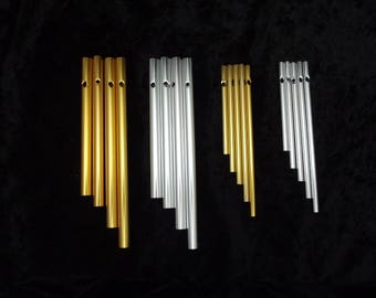 Wind Chime Components Adonized Aluminum Gold Silver Large Small TUBES for Fused Glass Please Dimensions in Description