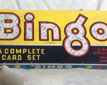 1940's Milton Bradley Bingo