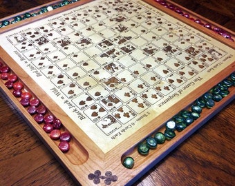 Engraved Sequence Game Board