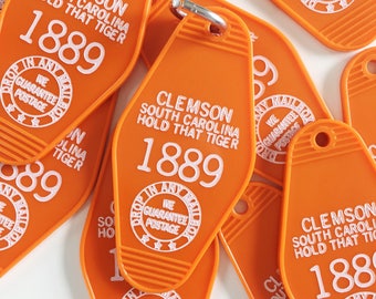 Clemson, South Carolina Motel Keychain