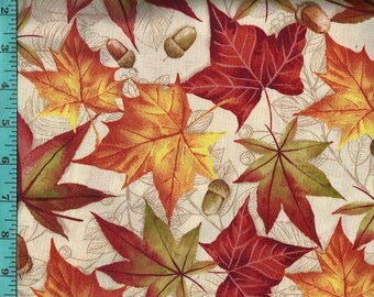 Autumn Leaves Headband Heather Gray with Leaves and Acorn in