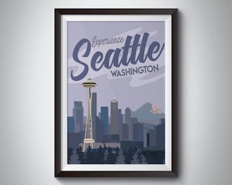Seattle | Travel Poster | Instant Download