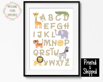 safari alphabet etsy