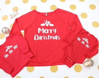 mommy and me christmas shirt