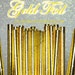 100 Gold Paper Straws: Wedding, Baby Shower, Birthday Party, Bridal Shower, Wedding Venue, Table Decor, Gold Decor, Foil Gold
