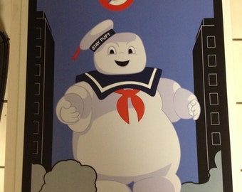 Ghostbusters Stay Puft Marshmallow Man movie poster print