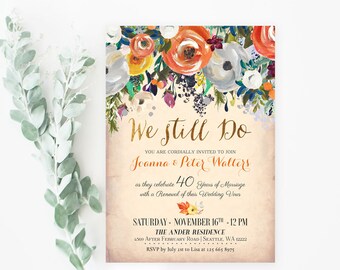 Vow Renewal Invite Etsy