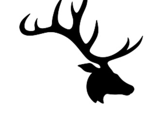 Deer antler stencil | Etsy