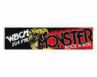 WBCN - Monsters Of Rock - Bumper Sticker - 1980's