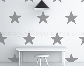 Star Wall Decal - Nursery Wall Decal - Star Patterned Wall Decal - Playroom Wall Decal - Play Room Wall Decal - 11-0003
