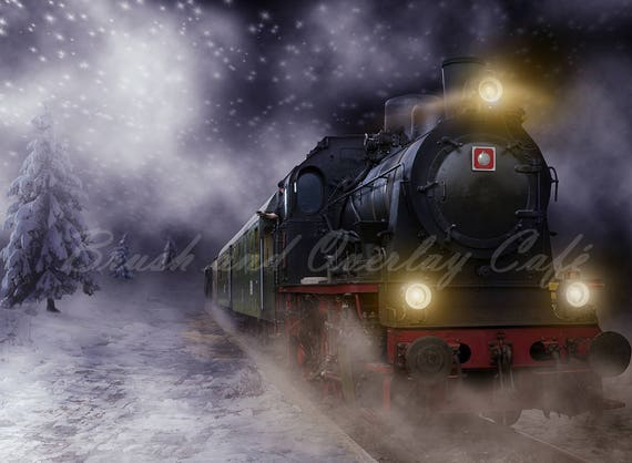 Polar Express Inspired Digital Backdrop/Background for