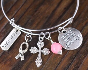 Breast Cancer, Breast Cancer Gifts, Breast Cancer Survivor, Breast Cancer Bracelet, Breast Cancer Survivor Gift, Survivor Gifts, Survivors