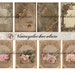 Digital Paper, Digital Shabby Vintage Scrapbook Paper, Cards Tags Shabby Vintage Background Papers. No. 418