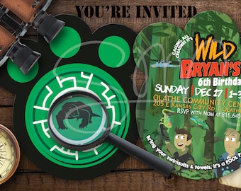 NEW E-Vite Wild Kratts Paw Birthday Invitations-Digital printable creature power