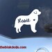 Great Pyrenees Silhouette Vinyl Sticker - personalized Car Decal