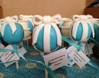 Little Blue Box/Present Cake Pops