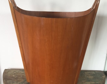 1960s Teak Wastepaper Basket by Einar Barnes for P. S. Heggen