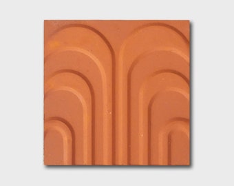 Soviet tiles / vintage tiles / mid century tiles / terracotta tiles / geometric tiles / ussr tiles / historical tiles / dead stock tiles