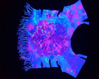 Shredded Tshirt with UV Glow