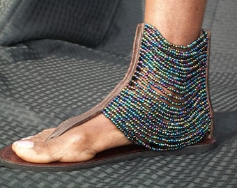 Spartan sandals.Tie up sandals.Handcrafted sandals.Greeksandals.Indian sandals.Multi strand sandals.Ankle wrap sandals.Honeymoon sandals