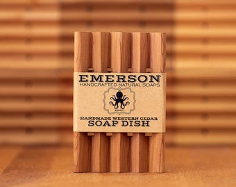 Cedar Soap Dish • Natural, Hand Cut, Fragrant Western Cedar Soap Dish, Zero Waste, Waste Free