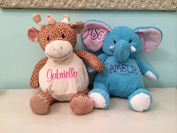 monogrammed stuffed animals