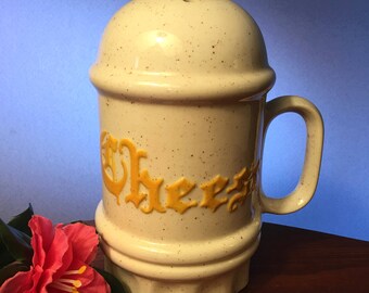 Vintage Holland Mold ceramic cheese shaker with handle