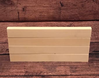 unpainted wooden blocks