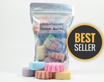 Aromatherapy Shower Bombs - Natural Handmade Shower Steamers, Shower Fizzies, Shower Tablets, Shower Melts, Shower Fizzy Spa Shower Soothers