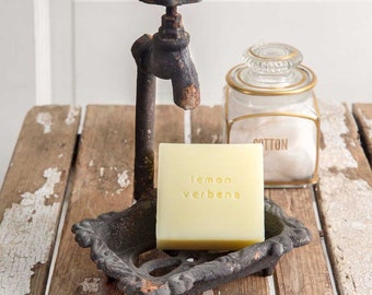 Cast Iron Water Faucet Soap Dish, bathroom decor, bar soap holder, soap display, soapdish