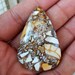 68cts Brecciated Mookaite 46x31mm Pear Shape Wholesale Semiprecious Gemstone Cabochon