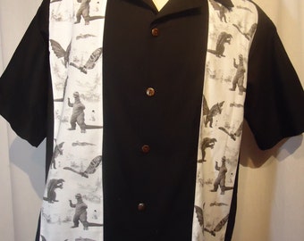 Godzilla, Mothra, King Ghidorah, and Gamera Panel Shirt size small to 6XL Made to order