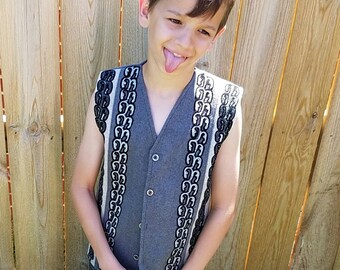 Vintage 1970's Oswal Wool Vest