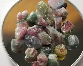 233 tcw Watermelon Tourmaline Crystal lot g 22 Pieces Wire Wrap Pendant Jewelry