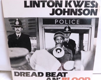 Linton Kwesi Johnson Dread Beat an' Blood - Vintage Vinyl Record Album Reggae Dub Poetry 1981 Heartbeat 01 VG+/EXC
